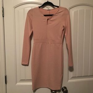 Pink Charlotte Russe keyhole dress